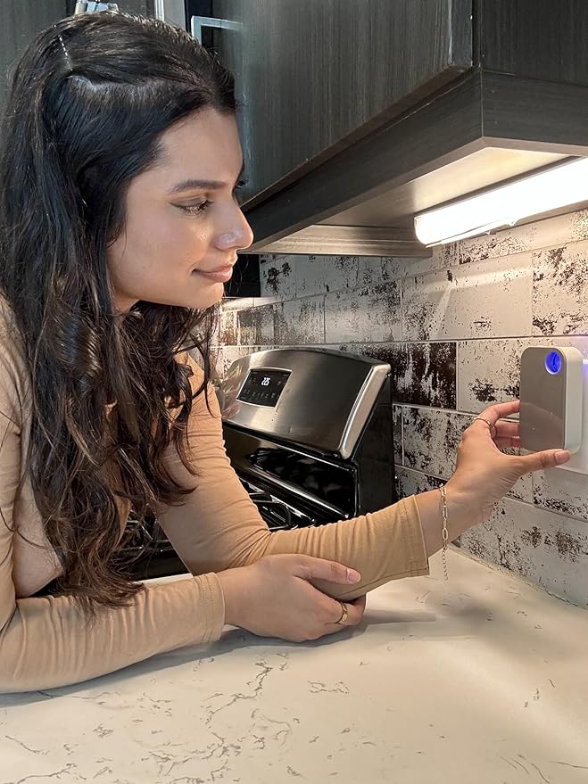 Ion Pure Plug In Air Purifier for Home | Negative Ion Technology for Allergen and Odor Reduction No Filter Compact, Quiet Operation Air Ionizers for Home Kitchen, Bedroom, Bathroom Air Purifiers