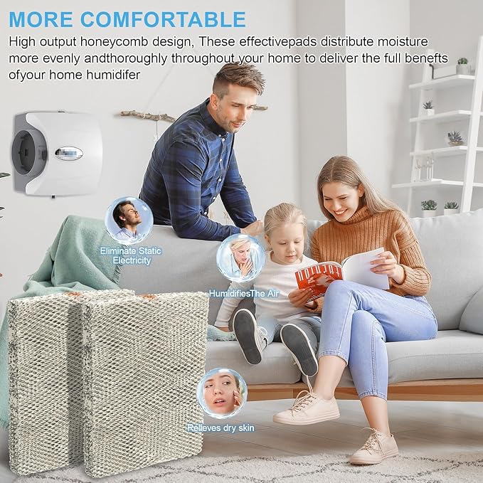 2-Pack 35 Water Panel Humidifier Replacement Filter, Aluminum Mesh Compatible with Aprilaire Whole-House Humidifier Models 600, 700, 760, 560, 350, 360, 365, 368, 369, 560A