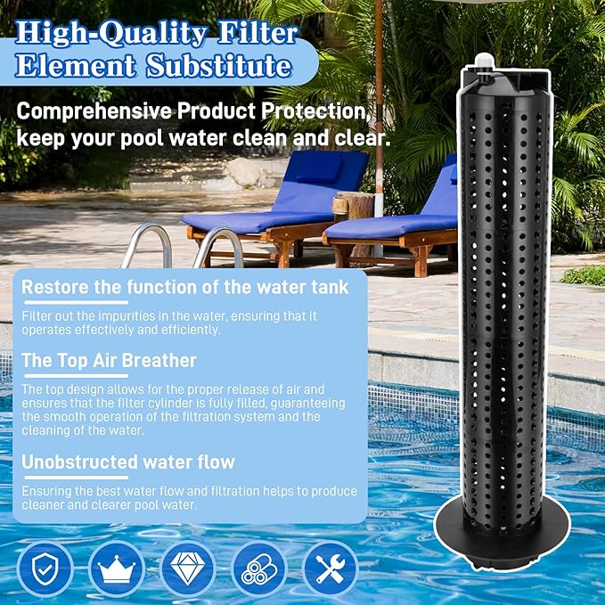 59053800 Center Core Fit for Clean and Clear Pool Filter 150, 175 and 200 sq. ft. Pool and Spa Cartridge Filter EC-160353 EC-160355