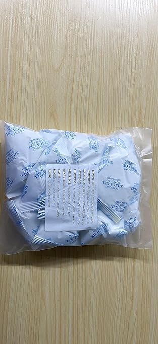 O2frepak 100 Gram(10Packs) Food Grade Moisture Absorbers Silica Gel Packs Desiccant for Storage,Food Safe Dessicant Silica Gel Packets for Moisture Storage Control