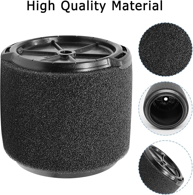 2 Pack VF3700 Replacement Filter for Ridgid for Shop Vac 4-4.5 Gallon Wet Dry Vacuum Cleaner, Fit WS0301VA WS0400DE WS14045