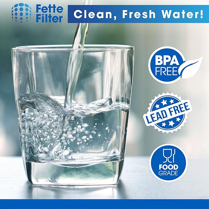 Fette Filter - Replacement Water Filter Cartridge Compatible with Hub Replacement Water Filter for Hub Instant Powerful Counter Water Filtration Device - Pack of 2