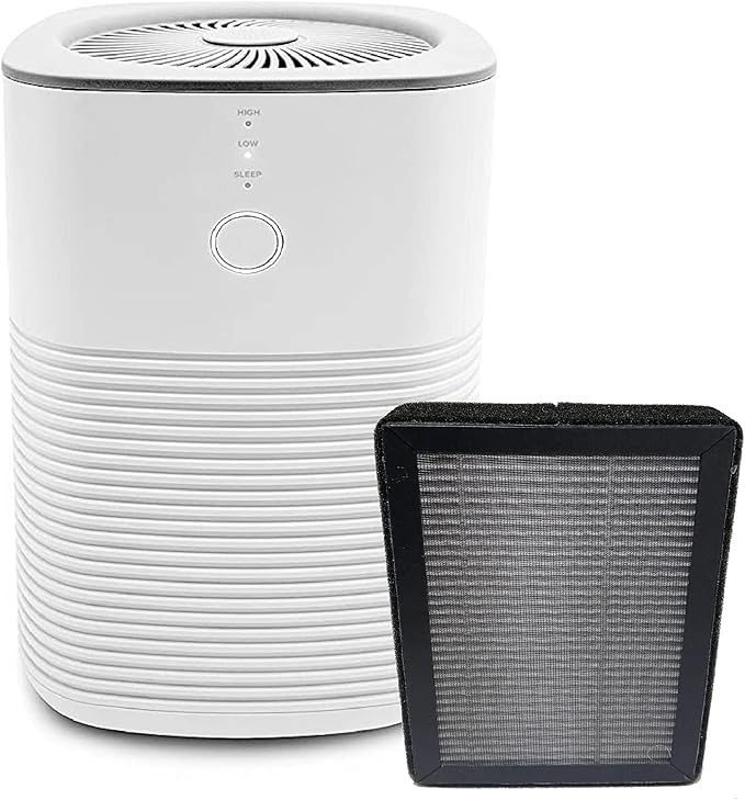 Nispira True HEPA Replacement Filter Compatible with Levoit LV-H128 Air Purifier Part LV-H128-RF. 2 Packs
