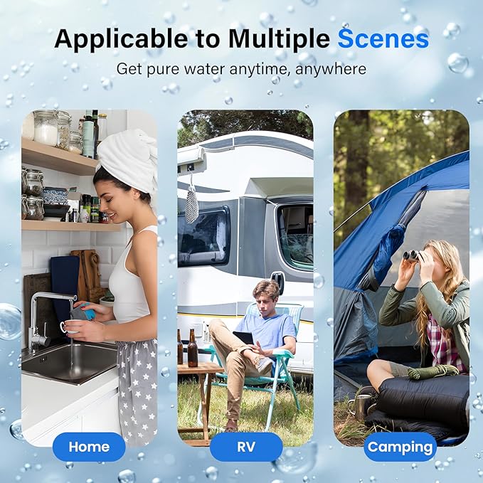 Purewell 8-Stage PF-3&FL-2 Purification Elements Set, Replacement Filters for ProOne® and Berkey® Filters, ProOne® Big+ or Berkey® Big+ Water Filter System and Purewell System (8 Pack, K Series)