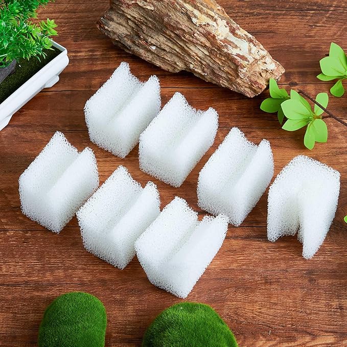 Nosiny 10 Pack Underwater Filter Foam Compatible with Fluval U1 Pads Replacement Underwater Aquarium Filter Media