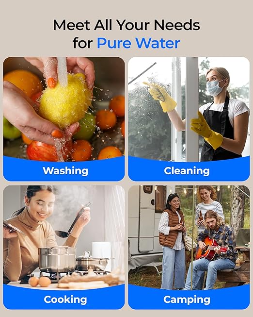 Waterdrop 10UB PRO Under Sink Water Filter, No Drilling Required, Time Reminder, with Brushed Nickel Faucet, Reduces Lead, Chlorine, Bad Taste & Odor, 11000 Gallons, Does not Lower TDS