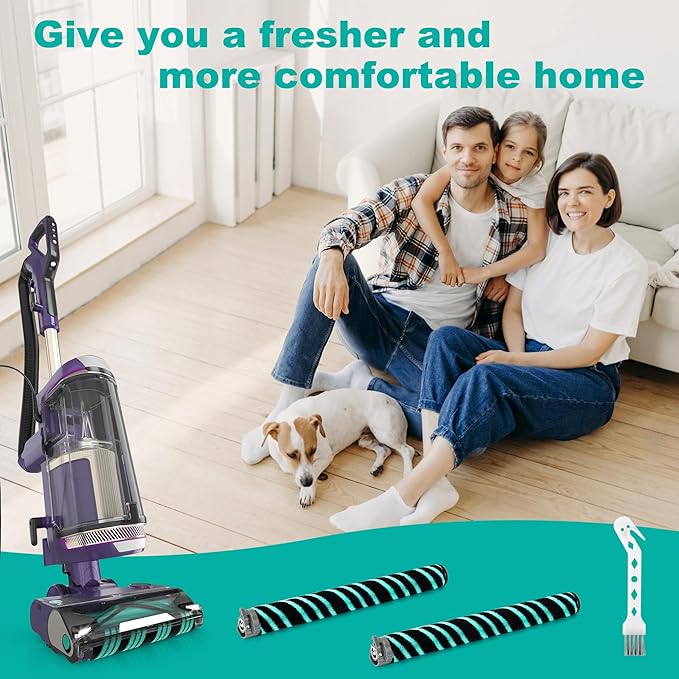 AZ4000 AZ4002 AZ3901 Soft Brush Roller Replacement Parts Compatible with Shark POWERDETECT Upright Vacuum Cleaner, 2 Brushroll, 1 Cleaning Brush, 468FP4000