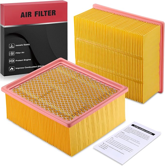 BDFHYK 2PC CA10261 Engine Air Filters Compatible with Ram 2011-2022 2500/4500/5500, 2011-2023 3500, Compatible with Dodge 2007-2010 Ram 2500/Ram 3500, 2008-2010 Ram 4500/Ram 5500