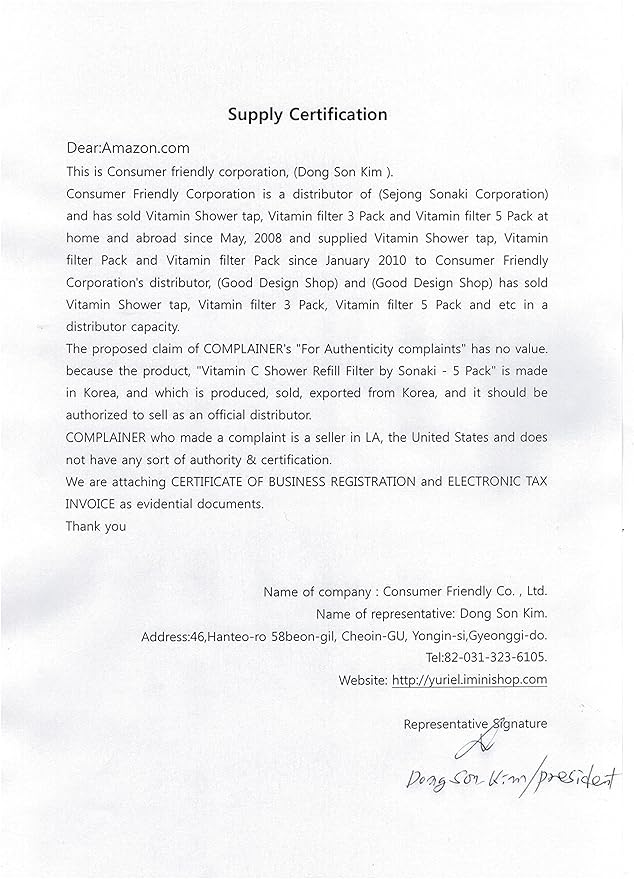 Sonaki Vitamin C Shower Refill Filter Cartridge - FITS Sonaki Showerheads, 50V, 100V, and 300 Inline Models - (5 Pack) - Remove up to 99.9% of Chlorine and Chloramines