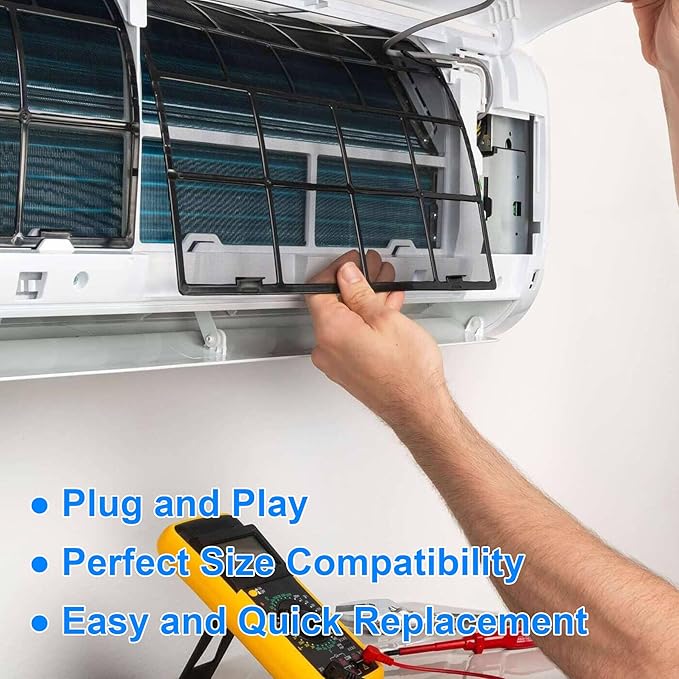 2Pcs 4007597 Mini Split Air Filter Replacement for Daikin Mini Split Units CTKS20KVMA, CTXS07LVJU, CTXS07WVJU9, 12.4'' * 11.8''