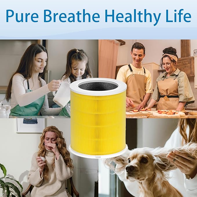 AP401 AP402 Filter Replacement, Compatible with Dayette AP401 AP402 and JOWSET AP402 AP403 Air Purifier, 4-Stage Filtration System, 2 Pack (AP401 AP402 Filter Pet)