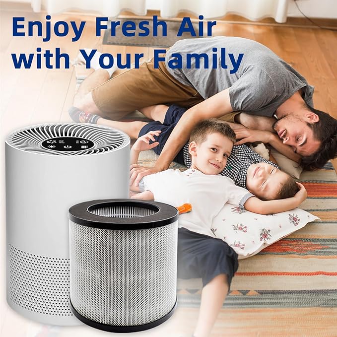 2801 Replacement Filter Compatible with Bissell MYair Personal Air Purifiers 2780 2780A 2780B 2780P and 27809 - Compare to My Air Part 2801-3-in-1 Air Filter and Activated Carbon Filters (2 Pack)