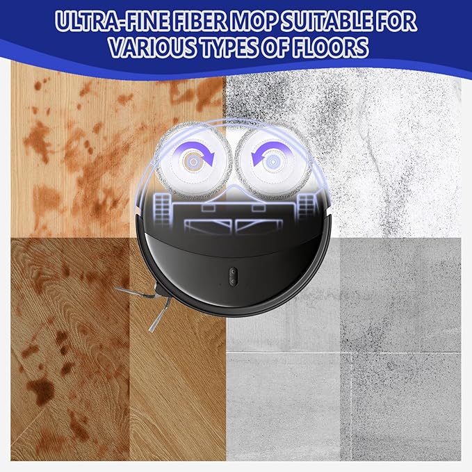 25 PCS Saros 10R Accessories Kit Compatible with Roborock Saros 10R Robot Vacuum,6 Dust Bags,1 Dual Main Brush,4 HEPA Filters,6 Mop Clothes,6 Side Brushes,1Cleaning Brush,1Screwdriver