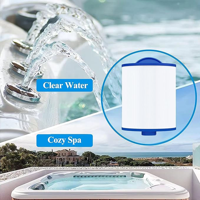 Cryspool® 06045 Filter Compatible with Artesian Spas, Tidal Fit Swim 06-0006-12, 06-0005-12, 6CH-502, PAS50SV-F2M, FC-0311, 50 Sq. Ft Spa Filter Cartridge, 2 Pack