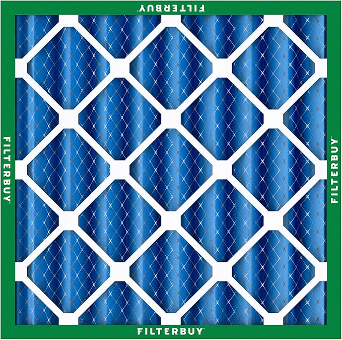 Filterbuy 24x24x4 Air Filter MERV 13 (MPR 1900) Health Defense Replacement (6-Pack), Electrostatic Pleated HVAC AC Furnace Filters, Made in USA (Actual Size: 23.38 x 23.38 x 3.63)