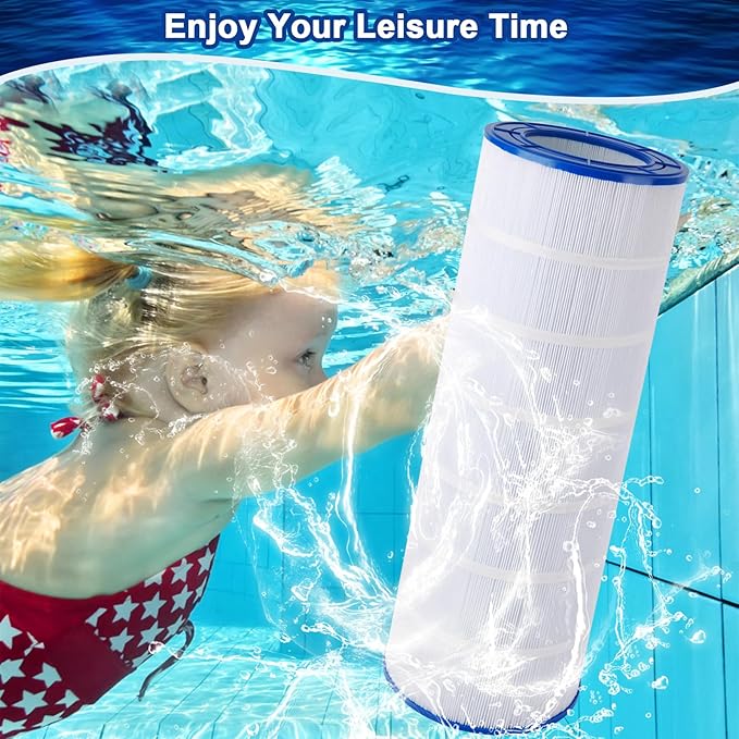 Pool Filter Cartridge Compatible with PAP200, CC200, Clean & Clear 200, R173217, Unicel C-9419, Filbur FC-0688, 59054400, 200 sq.ft Filter Cartridge, 1 Pack