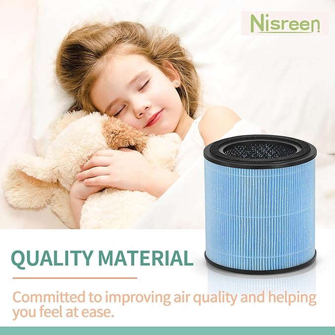 2-Pack AP0601 True HEPA Replacement Filter, Compatible with AP0601/AP0601-RF Air Pu-rifier, with H13 True HEPA Filter and High-Efficiency Activated Carbon 4-IN-1 Filtration, 2 Packs