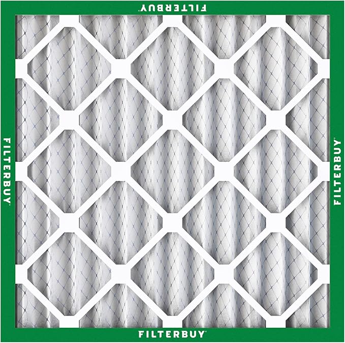 Filterbuy 24x24x2 Air Filter MERV 8 (MPR 700) Dust Defense Replacement (2-Pack), Electrostatic Pleated HVAC AC Furnace Filters, Made in USA (Actual Size: 23.38 x 23.38 x 1.75)