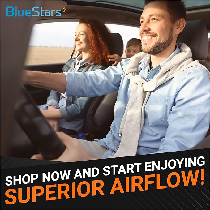 BlueStars CF11663 Premium Activated Cabin Carbon Air Filter - Fits Buick Enclave 08-17, Chevy Traverse 09-17, GMC Acadia 07-16, Saturn Outlook 07-10 - Replaces ACF011 XC26205C 20958479-2 PACKS