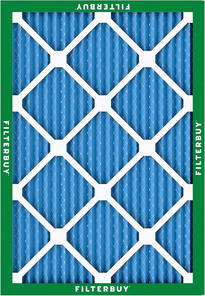 Filterbuy 16x18x1 Air Filter MERV 13 (MPR 1900) Health Defense Replacement (1-Pack), Electrostatic Pleated HVAC AC Furnace Filters, Made in USA (Actual Size: 15.50 x 17.50 x 0.75)