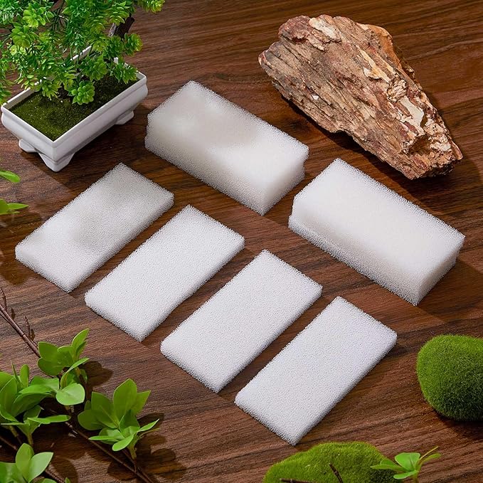 Nosiny 10pcs Filter Foam Pad Compatible with Fluval U2 Underwater Sponge Aquarium Underwater Filter Accessories Compatible for Aquarium, Fish Tank