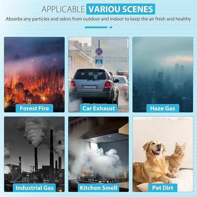 Colorfullife AP-1512HH True HEPA Replacement Filter H13 Compatible with Coway Airmega AP-1512HH Air Purifier and Airmega 200M Air Purifier, Item NO #3304899 (2 HEPA + 8 Carbon Filters)