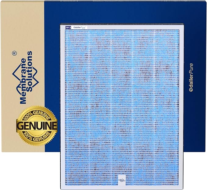 Membrane Solutions MSA3/MSA3S Genuine Original Air Purifier Filter Replacement 4 Pack, Upgraded 4-in-1 H13 True HEPA Filter with OdallerPure Technology,