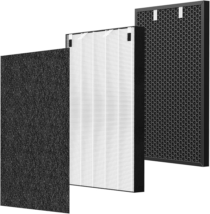 Air 320 Filter Replacement Compatible with Bissell Air320 Air220 2609A, Include 1 Pack 2678 HEPA Filter, 1 Pack Pre Filter, 1 PC 2677 Replacement Carbon Filter, Compare Part 2677,2678,2804