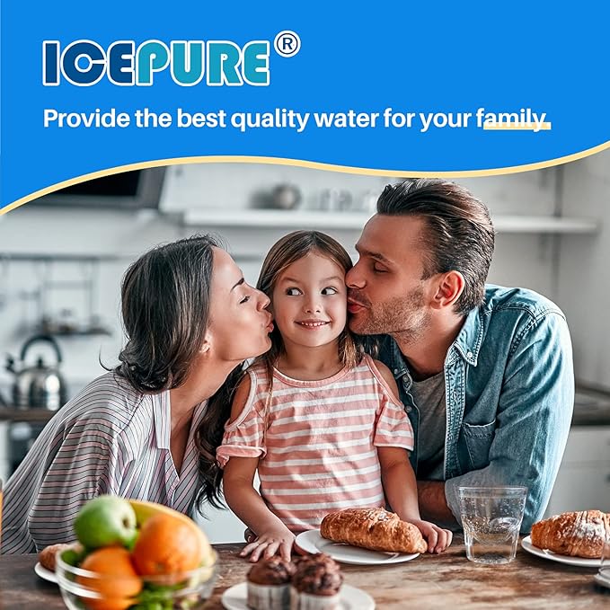 ICEPURE JFC001 Pitcher Water Filter Compatible with Brita Maxtra+/Maxtra/Mava, 1001122, Reduces Chlorine and Limescale, 3PACK