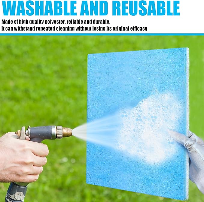 Frienda 20 x 118 Inch Merv 6 Reusable Air Vent Filter Cut to Size Electrostatic Floor Vent Filter with Adhesive Hook Tape Washable Replacement Compatible with Most Air Conditioning Furnace HVAC