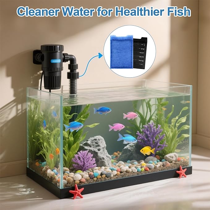 Nebulist 6 Pack Fish Tank Filter Cartridge, Rite-Size Z Filter Cartridges Compatible with MarineLand Eclipse Filtration Systems & Marineland Hidden Filtration System