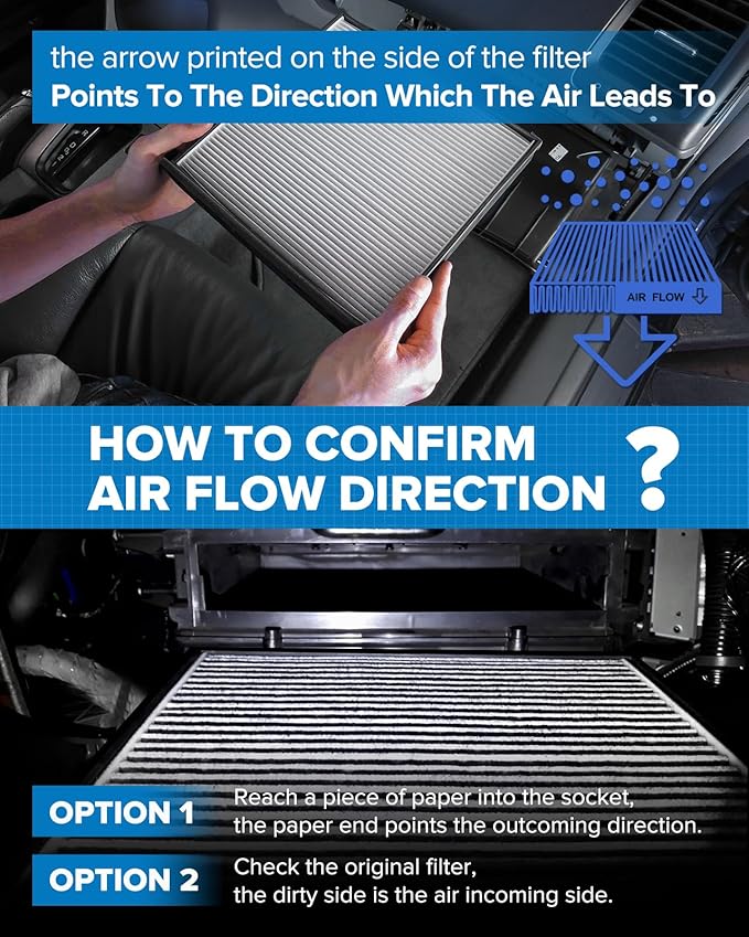 PHILTOP ACF272 (CF10435) Cabin Air Filter, Replacement for Car S80 (2007-2016), V70 (2008-2010), XC70 (2008-2016) Truck LR2 (2008-2015)