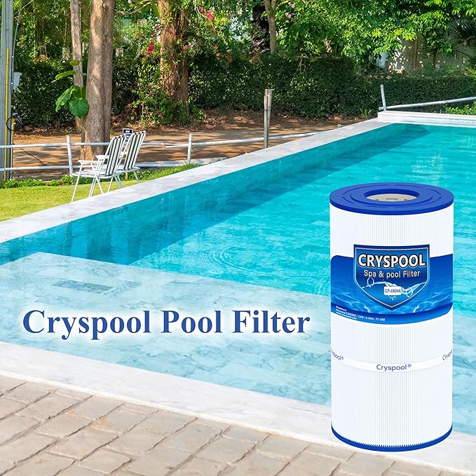 Cryspool® 08046 Filter Compatible with Hayward C900, CX900RE, C-900, PA90, Posi-Clear PXC-95, C-8409, Ultral-B6, PP-B6, FC-1292, 90 Sq. Ft Pool Filter Cartridge, 1 Pack