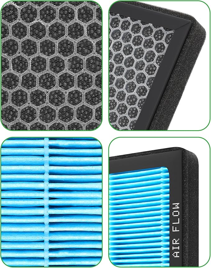 CF11966 HEPA Cabin Air Filter with Activated for Chevy Silverado 1500 2500 3500 HD Tahoe Colorado Cruze Equinox Malibu Impala Blazer GMC Sierra Buick Regal Cadillac ATS CTS. Replace 13356916