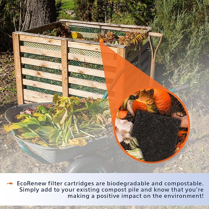 Aqueon Aquarium Fish Tank EcoRenew Filter Cartridge, Large, 6 Pack