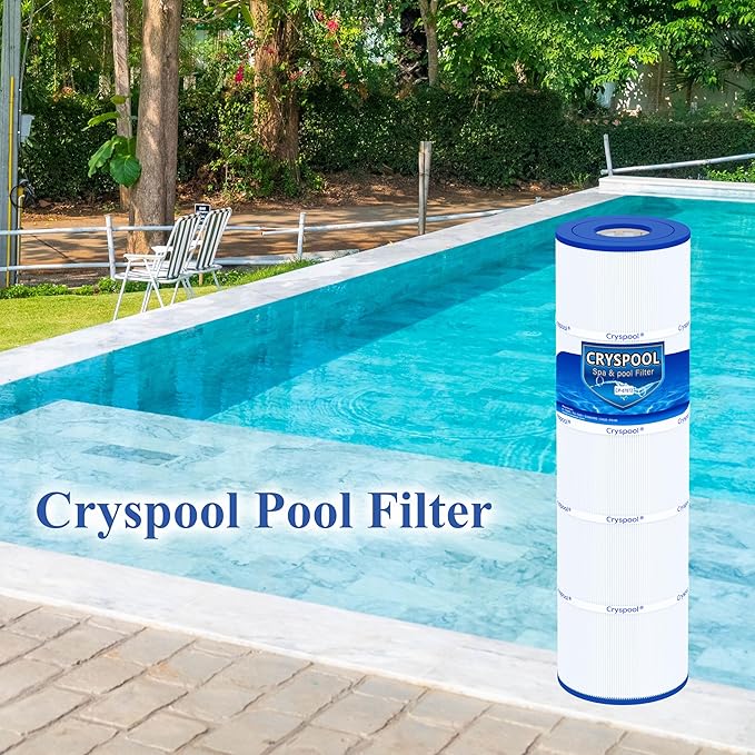 Cryspool® 07072 Filter Compatible with CX880XRE, SwimClear C4030, C4025, C4020, PA106-PAK4, C-7488, FC-1226, 4×106 Sq. Ft Pool Filter Cartridge, 4 Pack