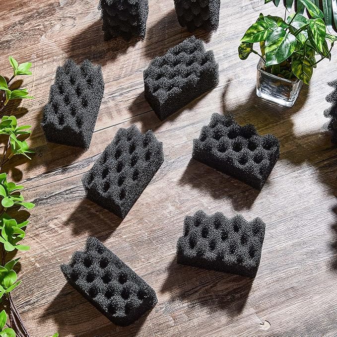 Maxcheck 20 Pcs Foam Filters Media Pads Compatible with Fluval 304/305/ 306/404/ 405/406 Foam Filter Media Replacements Sponges for Aquarium Canister Accessories