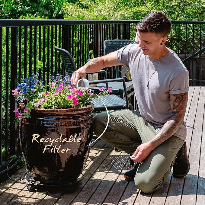 Single Replacement MINA Alkaline Water Fluoride Filter by Santevia | Single at Home Water Pitcher Filter Adds Minerals | Fluoride, Chlorine & Lead Filteration | American Filtration Media