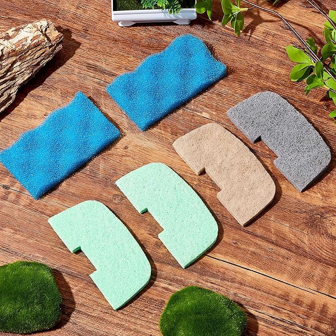 40 Pcs Compatible with 106/107 Replacement Filter Media Kit Compatible with Aquarium Filters Including 4 Biological Foams, 12 Ammonia Remover, 12 Phosphate Remover(106/107)