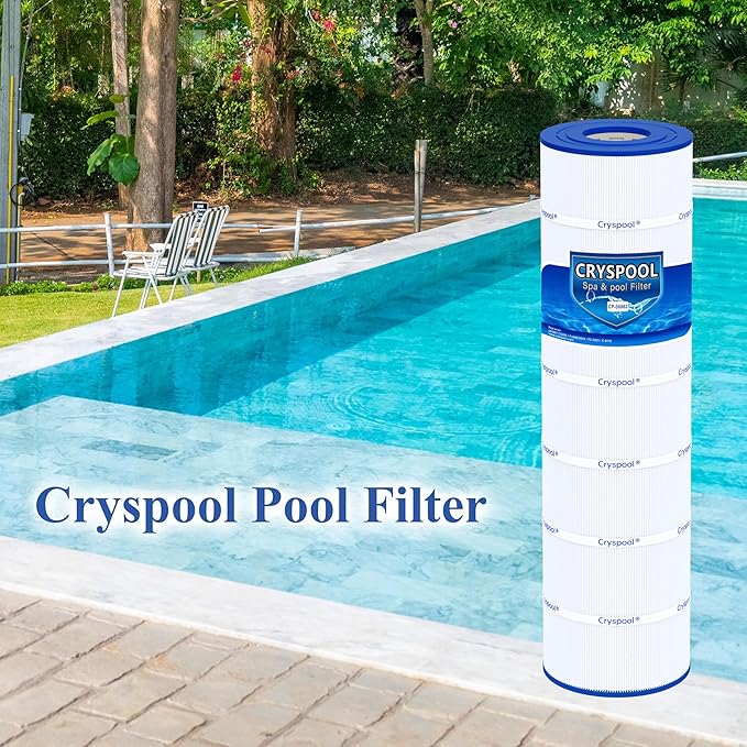 Cryspool® 08063 Filter Compatible with Jandy CS200, R0462400, PJANCS200, C-8418, 11088503, 11088513, FC-0823, 200 Sq. Ft Pool Filter Cartridge, 1 Pack