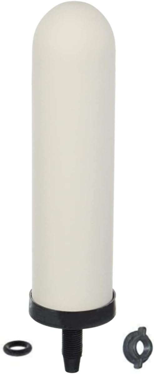 HUINING 7-inch Replacement Ceramic Filter Candle with Activated Carbon for Countertop Gravity Water Filter System and Cooler Filtration Systems