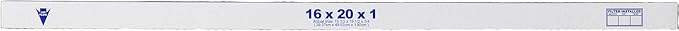 Nordic Pure 16x20x1 (15 1/2 x 19 1/2 x 3/4) Pure Carbon Pleated Odor Reduction Furnace Air Filters 12 Pack