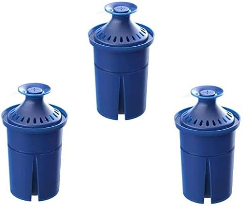Elite Water Filter Lasting 6 Months-Efficient Long-Life Elite Filter, Replacement for Brita Pitcher Water Filter and Dispensers, Etc.,BPA FREE,3 Count(Blue)