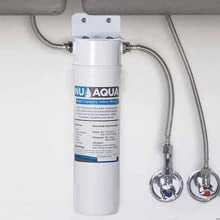Nu Aqua Under Sink Water Filter System, High Capacity Fast Flow 3/8”, Reduces Lead, Chlorine, Bad Taste & Odor – Direct Connect Undersink Filteration System - 120-Day Trial