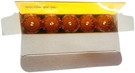 Sonaki Vitamin C Shower Refill Filter Cartridge - FITS Sonaki Showerheads, 50V, 100V, and 300 Inline Models - (5 Pack) - Remove up to 99.9% of Chlorine and Chloramines