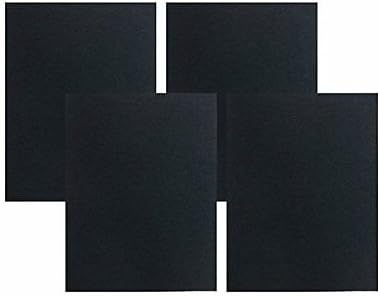 CFS – Pack of 4,Premium Cut-to-Fit Carbon Pre-Filters Compatible with 115115 Models – Fresh and Filtered Air for Indoor, Home Filtration – Charcoal Air Filter Sheet– Black
