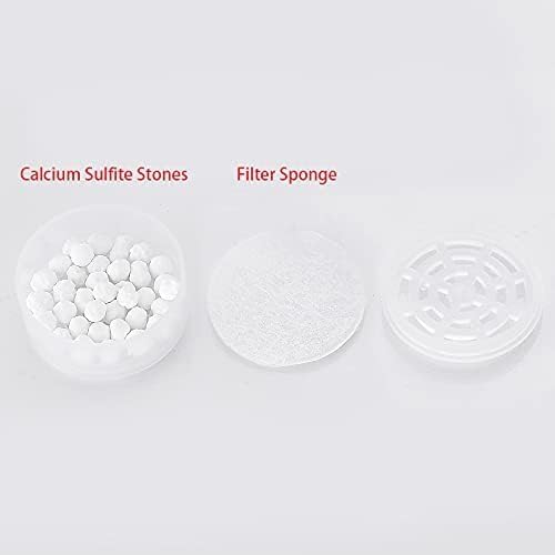 4pcs Shower Head Replacement Filter Cartridge - Chlorine & Flouride Shower Filter and Reduces Dissolved Solids - Hard Water Filter for Water Softener Shower Head