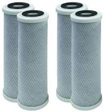 CFS – 10“ x 2.5” Carbon Block Water Filter Cartridge Compatible with Flow-Pur 8, WCBCS-975-RV Models – Removes Bad Taste and Odor – Whole House Replacement Filter Cartridge – 4 Pack