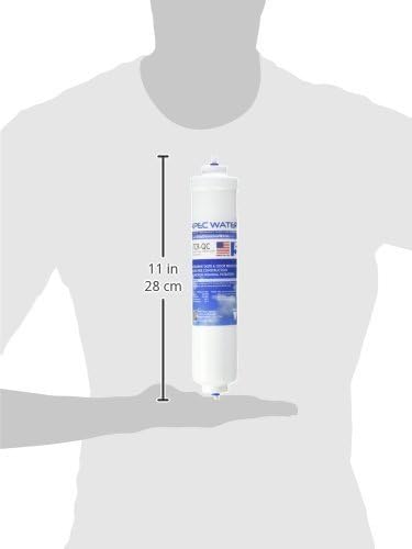 APEC Water Systems 5-TCR-QC US MADE 10" Inline Carbon Filter with ¼” Quick Connect For Reverse Osmosis Water Filter System (For Standard System)