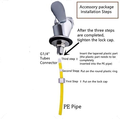 Lead-Free Brass Polished Chrome Public Drinking Fountain Faucet Water Filters Water Faucet Outdoors,Drinking Bubbler Tap for Kitchen Bathroom